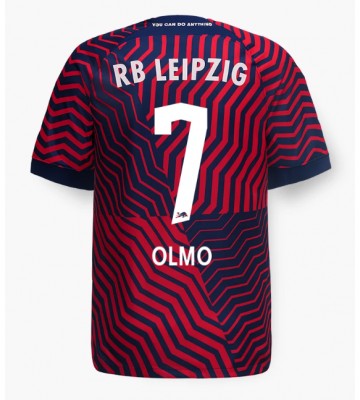 RB Leipzig Dani Olmo #7 Replika Udebanetrøje 2023-24 Kortærmet